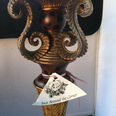 Vintage Pillar Candle Holder 