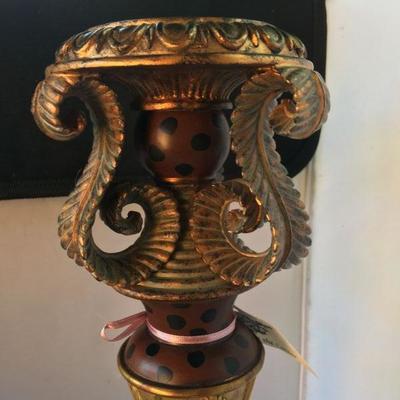 Vintage Pillar Candle Holder 