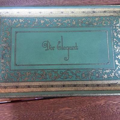 Vintage Tin Box Dior Content