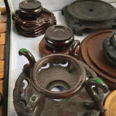 Large Lot of Chinese Stands Various Sizes Over 15
