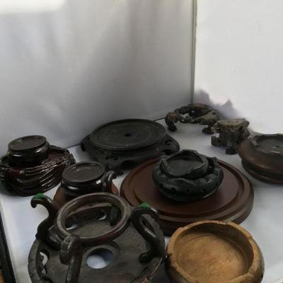 Large Lot of Chinese Stands Various Sizes Over 15