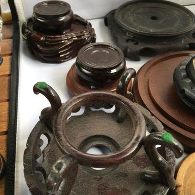 Large Lot of Chinese Stands Various Sizes Over 15