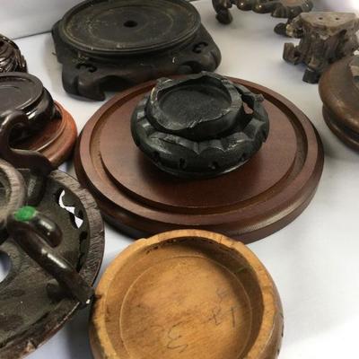 Large Lot of Chinese Stands Various Sizes Over 15