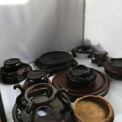 Large Lot of Chinese Stands Various Sizes Over 15
