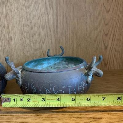 Pair of Brass Bowls / Planters