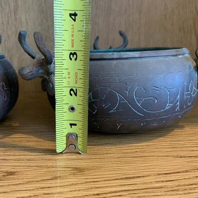 Pair of Brass Bowls / Planters