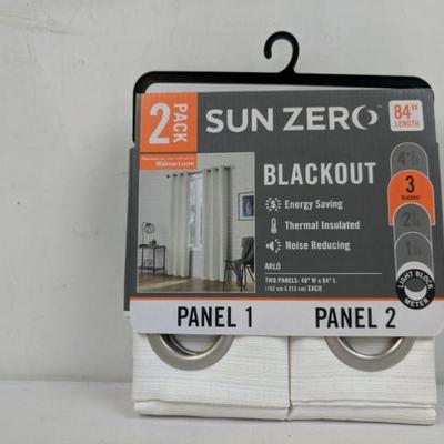2 Pack Sun Zero Blackout Curtain Panels 84