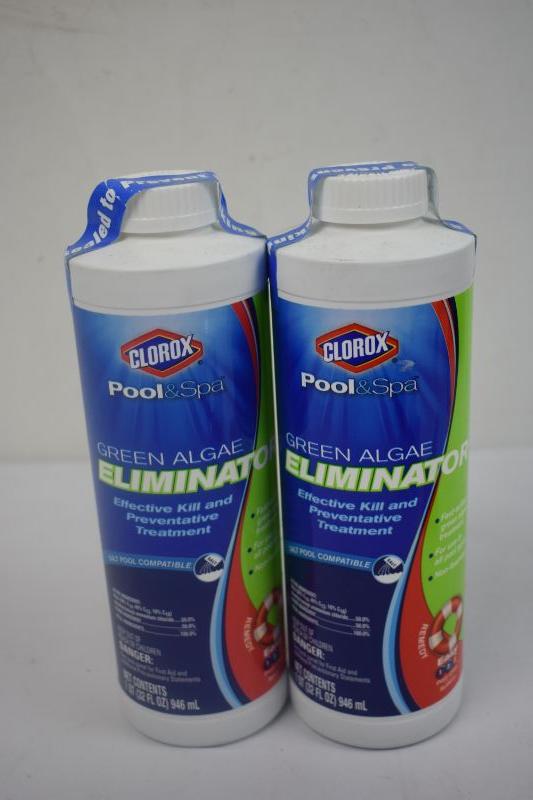 Clorox Pool & Spa Green Algae Eliminator, Set of 2 New