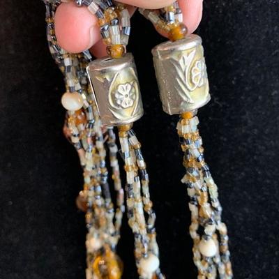 Bead multi-strand necklace 22â€