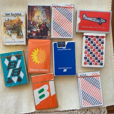 Lot of Airline Playing Cards
