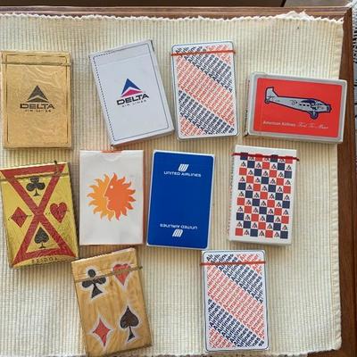 Lot of Airline Playing Cards