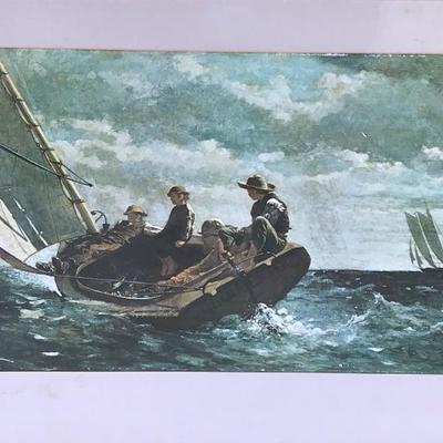 Winslow Homer â€œBreezing Upâ€ (A Fair Wind) Framed Print