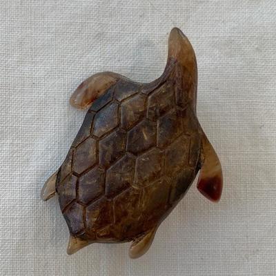 Vintage Celluloid Turtle Pin