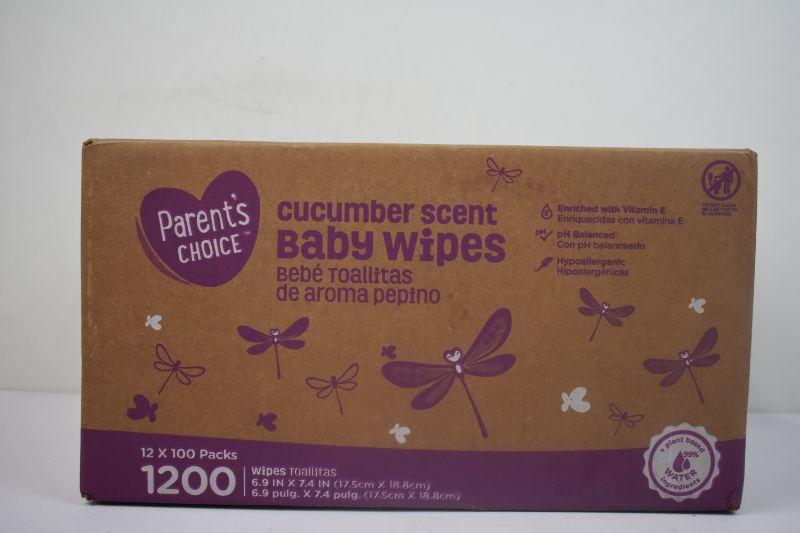 baby wipes cucumber scent