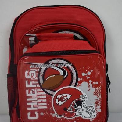 NFL Kansas City Chiefs Backpack & Lunchbox - New