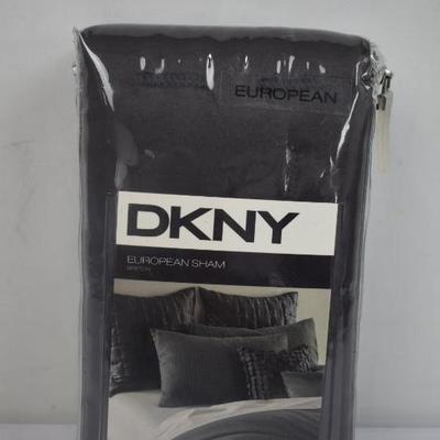 DKNY Euro Sham Sketch, Gray - New