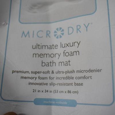 Microdry Ultimate Luxury Memory Foam Mat, Brown - New