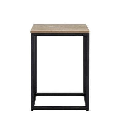 Mainstays End Table, Matte Black FInish - New