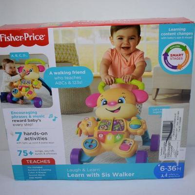 Fisher-Price Learn With SIs Walker - New