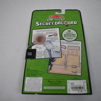 Melissa & Doug Secret Decoder, Set of 2 - New