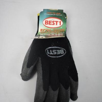 Best 1 Extra Tough High Visibility Gloves, Medium - New