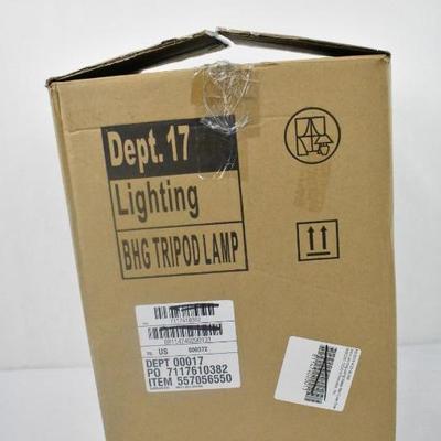 BHG Tripod Lamp - New, Open Box