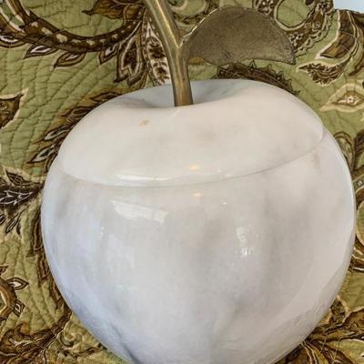 Marble Apple Jar (heavy!)