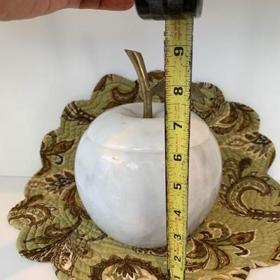 Marble Apple Jar (heavy!)