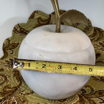 Marble Apple Jar (heavy!)