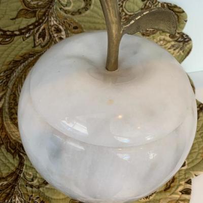 Marble Apple Jar (heavy!)