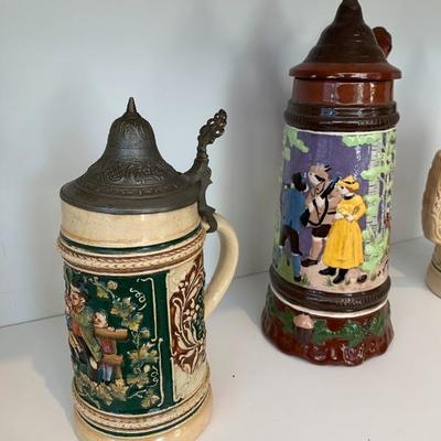 Lot of 3 Beer Steins 