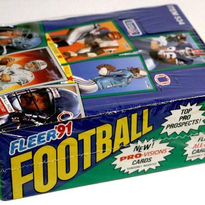 1991 FLEER FOOTBALL CARDS - FACTORY SEALED WAX BOX