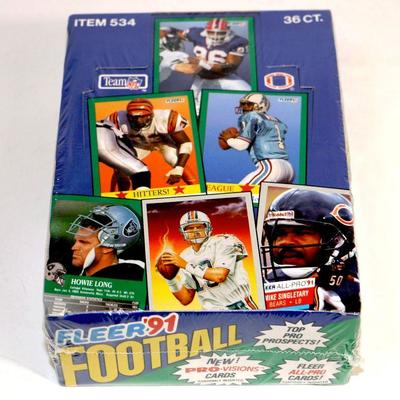 1991 FLEER FOOTBALL CARDS - FACTORY SEALED WAX BOX