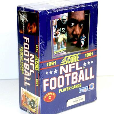 1991 SCORE FOOTBALL CARDS - FACTORY SEALED WAX BOX