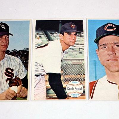 1964 TOPPS GIANTS BASEBALL CARDS SET - Camilo Pascual Gary Peters Max Alvis