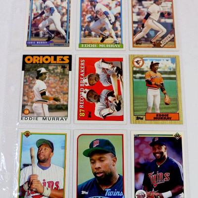 BASEBALL STARS CARDS SET - Eddie Murray Kirby Puckett