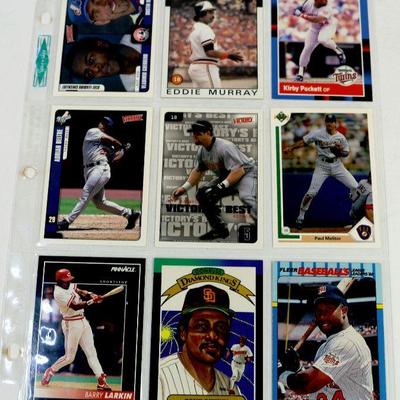 BASEBALL STARS CARDS SET Tony Gwynn Eddie Murray Kirby Puckett Barry Larkin