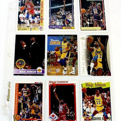 MAGIC JOHNSON BASKETBALL CARDS SET of 9 HOF - MINT