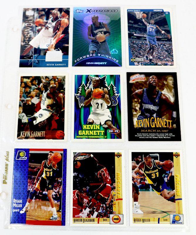 KEVIN Reggie Miller BASKETBALL CARDS SET of 9 HOF MINT