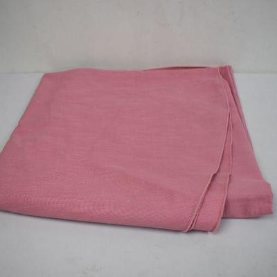 Vintage Pink Circular Tablecloth