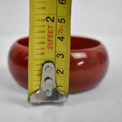 Anytime Wood Red Bangle, Standard Size