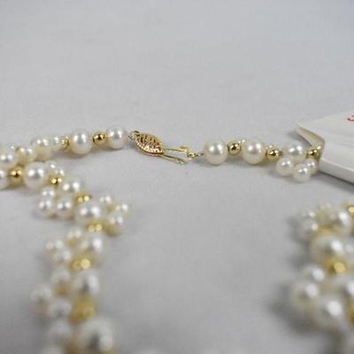 Pearl & 14K Gold Necklace 16