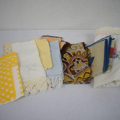 8 Vintage Handkerchiefs