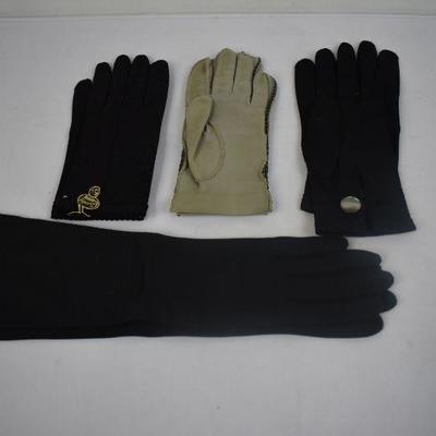 4 Pairs of Vintage Ladies Gloves