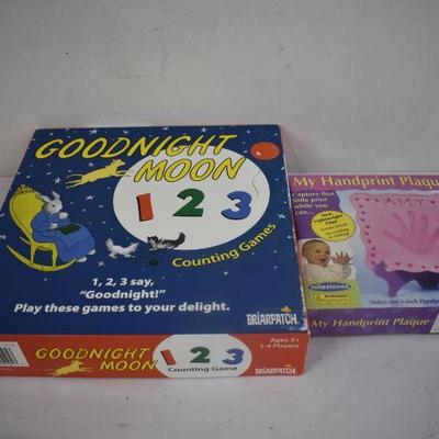 Goodnight Moon Counting Game & My Handprint Plaque