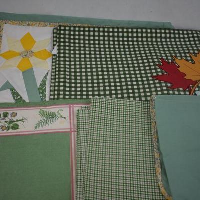 10 Various Style Placemats - Needs Cleaning
