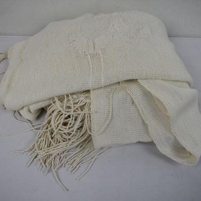 Linen Embroidered Dress Scarf 14