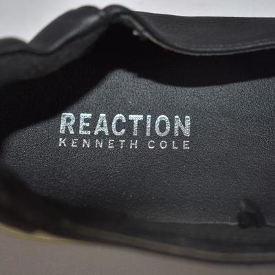 Kenneth Cole Reaction Black Faux Leather Shoes, Size 7 Ladies
