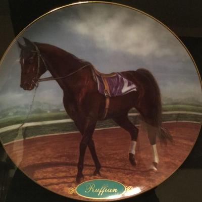 Framed Ruffian and Cigar Thorough  Breeds by Susan  Morton Danbury Collections both have Number A2325 Mint