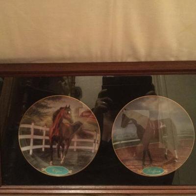 Framed Ruffian and Cigar Thorough  Breeds by Susan  Morton Danbury Collections both have Number A2325 Mint